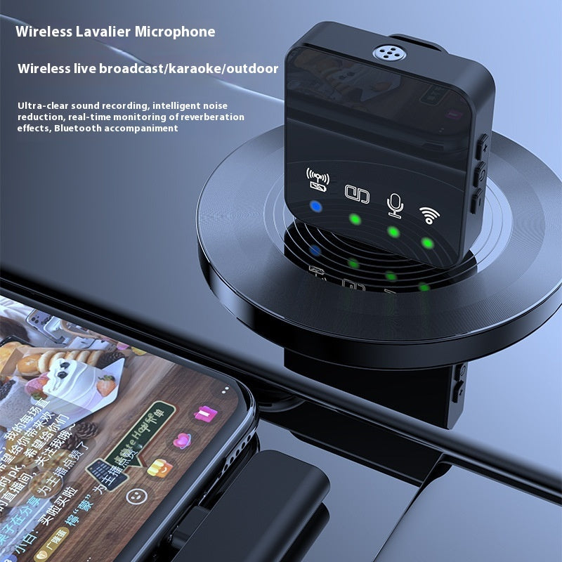 Wireless Microphone With Bluetooth Accompaniment Noise Reduction