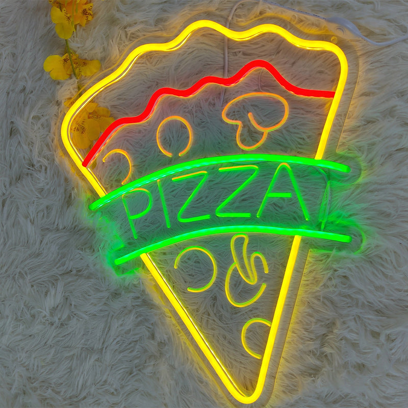 LED Neon Sign Hamburger Light Pizza