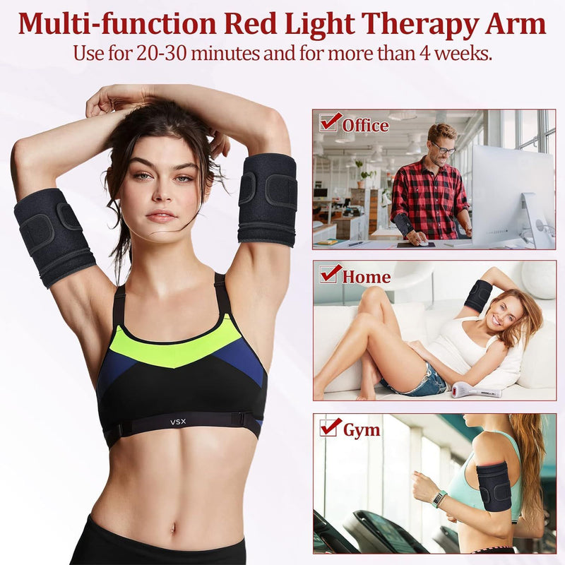 Arm Massage Belt Home Arm Guard Pad Red Light Infrared Physiotherapy Pain Relief Hot Compress