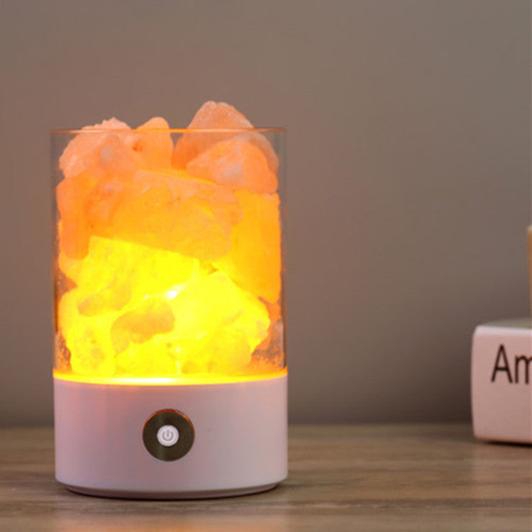 USB Crystal Light Himalayan Salt LED Lamp