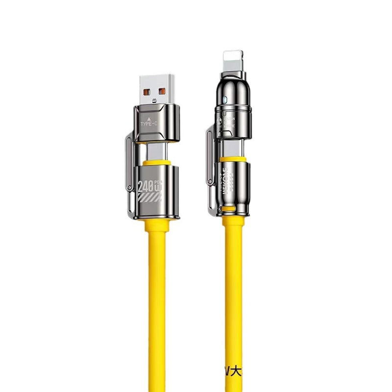 High-power Four-in-one Super Fast Charge Data Cable